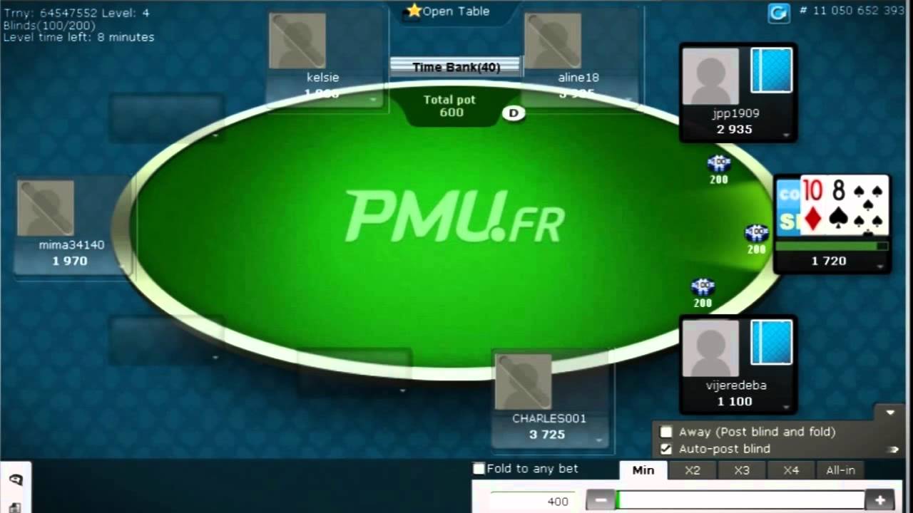 Poker en ligne PMU